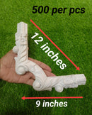 flower wall molding corners / French wall moulding flowers