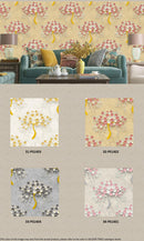 BLOOMING BEAUTY - GOLDEN TIMES WALLPAPER ROLLS PS1401 - PS1404