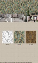 BRANCHED BEAUTY - GOLDEN TIMES WALLPAPER ROLLS 11122  - 11125