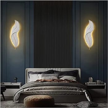 fiber feather leaf for wall