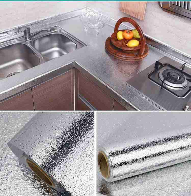 Marble Sheet for Kitchen & Home 60x200cm Wall Paper Waterproof Heat Resistant Self Adhesive Anti Oil Kitchen Wallpaper Wall Sticker