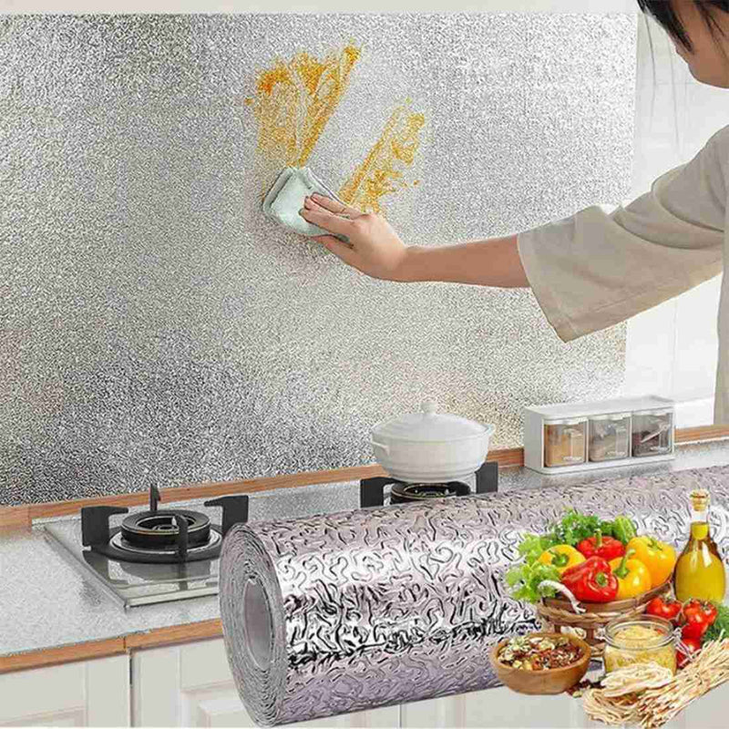 Marble Sheet for Kitchen & Home 60x200cm Wall Paper Waterproof Heat Resistant Self Adhesive Anti Oil Kitchen Wallpaper Wall Sticker