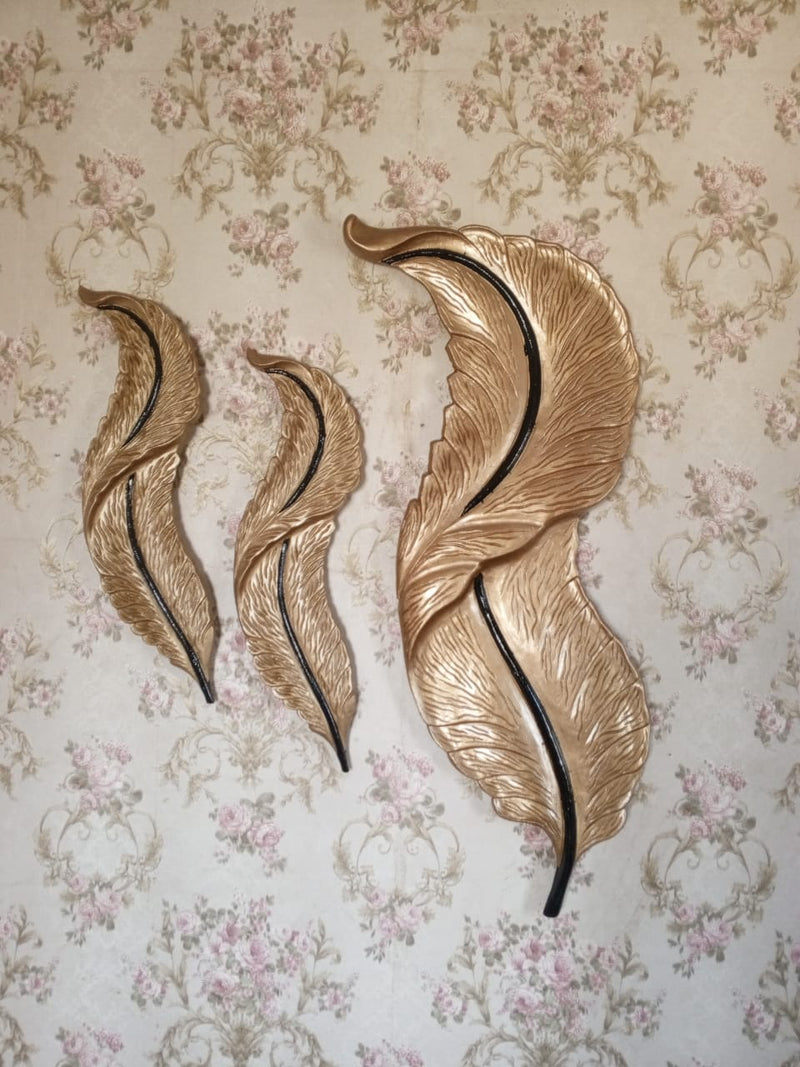 fiber feather leaf for wall