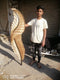fiber feather leaf for wall