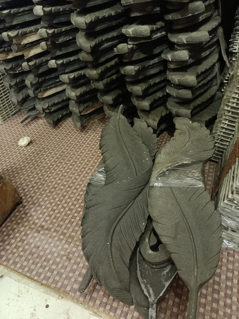fiber feather leaf for wall