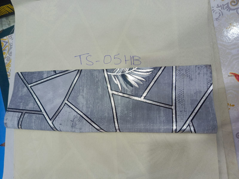 fabric wall paper ( 5feet x 60 feet ) polyester base wallpaper / wallpaper for seepage wall / non tear able wall paper TS 05HB