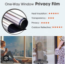 silver Tinted Glass Paper / mercury paper / mirror look one side Window and Door Glass Film / Black Tinted Glass Paper , Window and Door Glass Film
