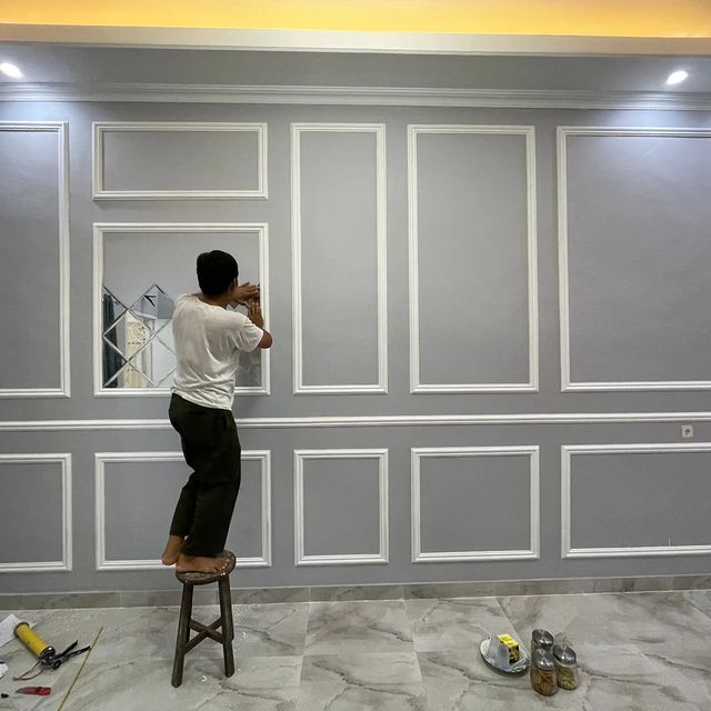 french wall pvc moulding / FRENCH WALL PANELS / PANELLING / PVC FRENCH WALL BORDERS