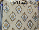 fabric wall paper ( 5feet x 60 feet ) polyester base wallpaper / wallpaper for seepage wall / non tear able wall paper TS 17AB