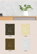 Modern Geometric Interlocking Ribbon / Lattice Trellis PVC Wallpaper - METALLIC WALLPAPER ROLLS 20081-20085