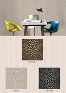 Luxury Faux Animal Leopard / Cheetah Print PVC Wallpaper - METALLIC WALLPAPER ROLLS 911101-911103