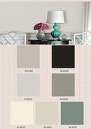 Modern Plain Textured Linen / Solid Shantung Silk PVC Wallpaper - METALLIC WALLPAPER ROLLS 20122-20128