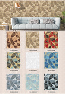 Modern Abstract Geometric Triangle / Mosaic PVC Wallpaper - METALLIC WALLPAPER ROLLS ID210601-ID210609