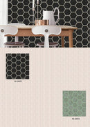 Modern Geometric Hexagon Honeycomb PVC Wallpaper - METALLIC WALLPAPER ROLLS 20055-20057