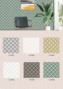 Modern Geometric 3D Diamond / Chevron PVC Wallpaper - METALLIC WALLPAPER ROLLS 20041-20047