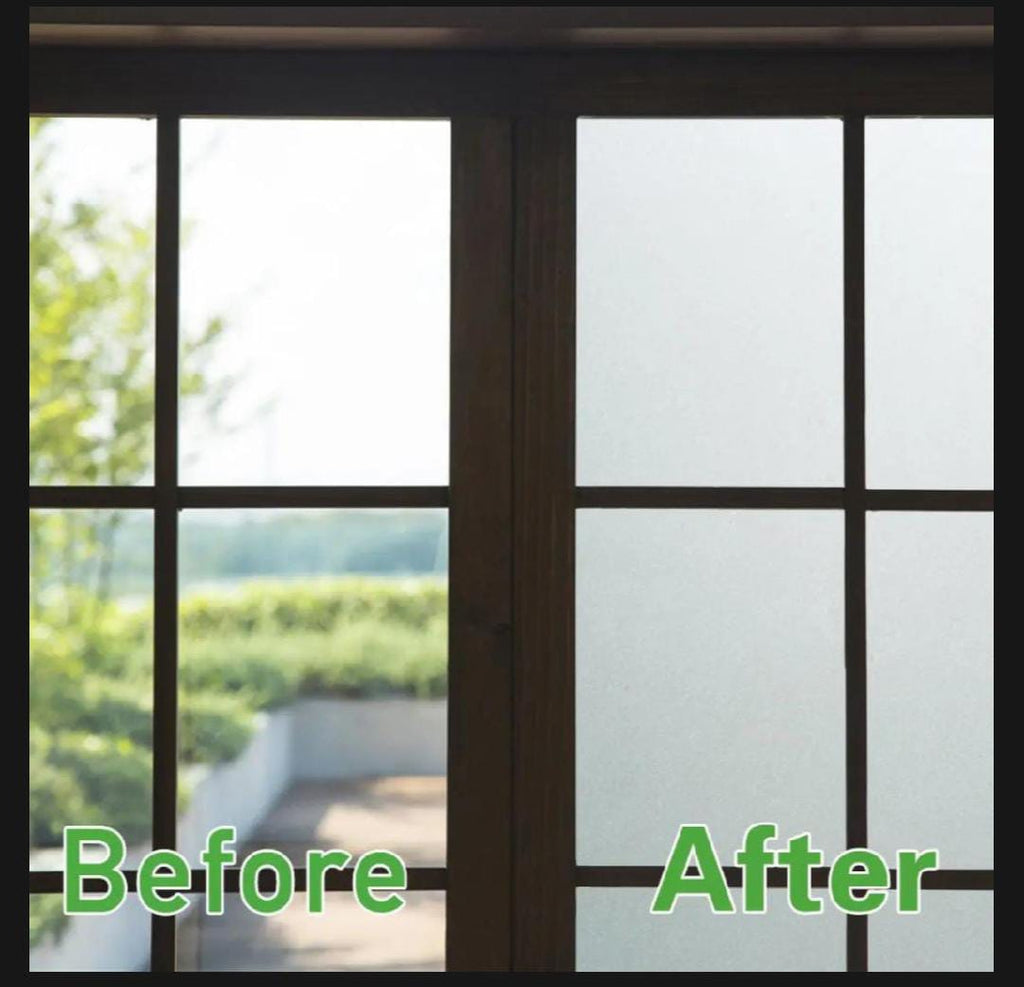 Paper Back Window frosted paper window and door blur glass paper / glass covering film ...