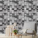 Wooden Cubes - Premium Wallpaper Roll